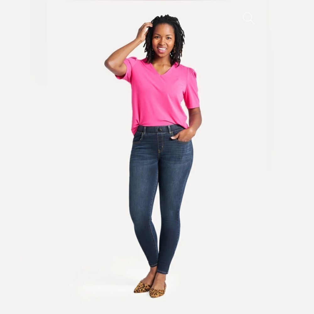 Betabrand 4 Pocket Skinny Leg Yoga Denim Jeans Womens Size Small Stretch